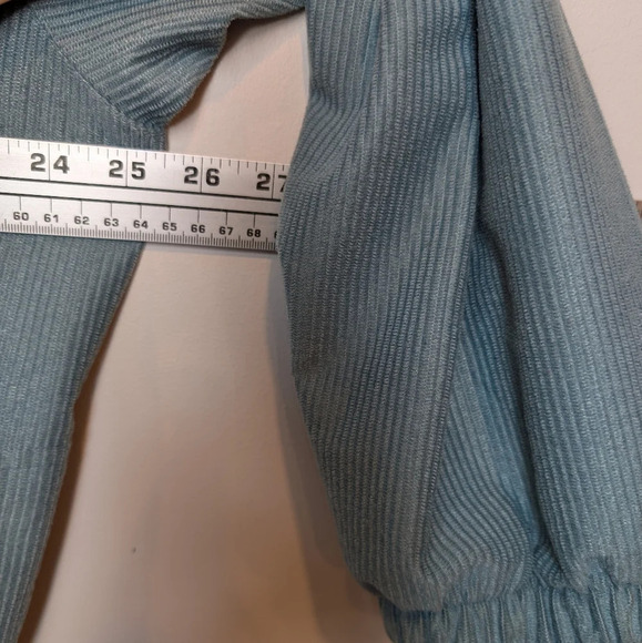 Vintage Teddi Seafoam Teal Green Collared Zip Up Golf Jacket XL Mens Unisex - Picture 4 of 9